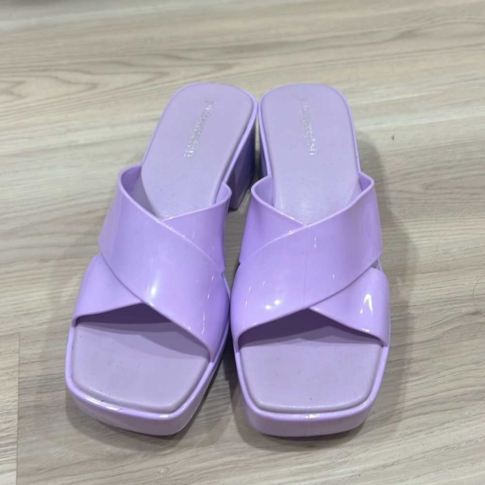 Jeffery Campbell purple sandals